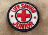 vintage arc red cross life saving junior patch x5