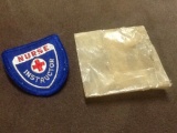 Ww2 Arc Red Cross Nurse Service Instructor Hat Cap Badge x4