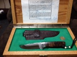irvin brunas custom hand forged ats-34 steel knife