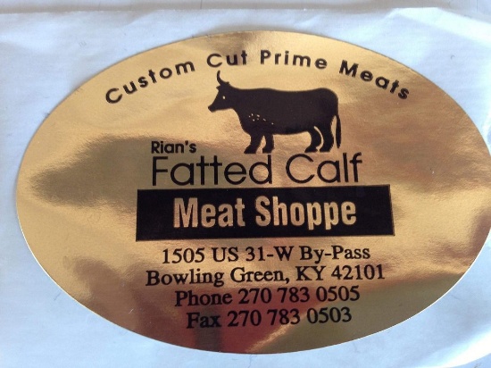 $50 Gift Certificate for Rian's Fatted Calf Meat Shoppe