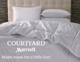 Courtyard by Marriott!  Sleeping made easy!