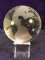 Art Glass Paperweight-World Globe on Stand