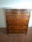Antique Mahogany 2/4 Inlaid Dresser