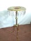 Antique Brass Whiskey Stand with Glass Prisms