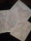 Collection 4 Unframed Antique Maps-1856, Upper Canada, South America, Venezuela, Chile