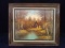 Contemporary Oil on Canvas-House by the Stream-signed Miller