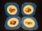 Collection 4 Hand painted Royal Winton Fruit Plates