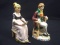 Pair Porcelain Figurines Signed Goldcastle