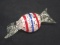 Studio  Art Glass Candy Wrapper Paperweight
