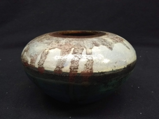 Contemporary Metallic Glaze Pottery Vase