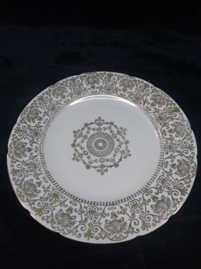 Vintage KPM Gold Decorated Plate