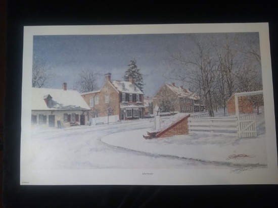 Jeff Jakub Unframed Print-"Salem Snowfall" 2/100 Artist Proof