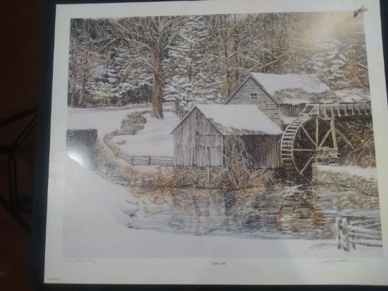 Jeff Jakub Unframed Print-"Mabury Mill" 37/100 Artist Proof