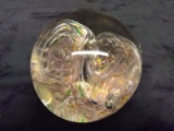 Art Glass Paperweight-Multi Color Swirl