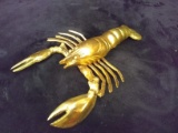 Brass Crawfish Figure