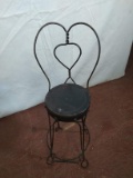 Early Metal Twisted Wire Child's Chair
