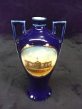 Hand painted Germany New Jersey State Capitol Commemorative Double Handle Vase