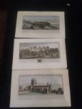 Collection 3 Unframed Colored Lithographs