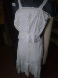 Antique Eyelet and Cotton Top and Cotton and Lace Skirt
