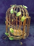 Contemporary Metal Birdcage Candle Holder