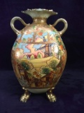 Hand painted Nippon Footed Vase
