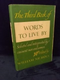 Book-The Third Book of Words to Live By-William Nichols-1962