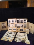 Assorted Ephemera-Black and White Family Photos, Cabinet Photos, Postcard Photos