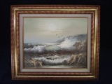Contemporary Oil on Canvas-Oceanscape