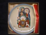 Schmid Collector Plate-1973 Christmas Plate 