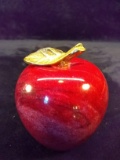 Red Marble Apple Paperweight