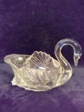 Cambridge Clear Glass Swan