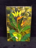 Stained Glass Window -Tropical Flower