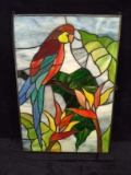 Stained Glass Window-Parrot