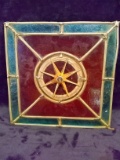 Stained Glass Window with Nautical Star