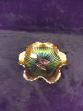 Fenton Iridescent Footed Butterfly Bowl