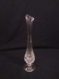 Crystal Bud Vase w/ Strawberry Motif