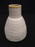 Contemporary White Pottery Vase  signed