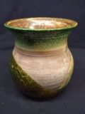 Contemporary Pottery Vase signed Malecki 1993