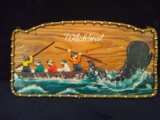 Contemporary Wooden Nautical Sign-Whaleboat