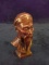 Hand Carved Teak Miniature Bust-Oriental Man