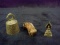Collection 3 Brass Miniature Figures-Bell, Buffalo, Hindu Idol