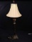 Contemporary Sofa Table Lamp with Open Work Detail