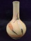 Native American Pottery Vase with Feather Decor #362 signed Betty Dabby