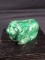 Hand Carved Green Stone Lion Figure