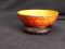 Orange Oriental Decorator Bowl