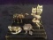 Collection 5 Miniature Pewter and Lead Animals