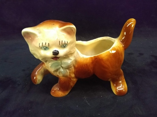 Vintage Cat Planter