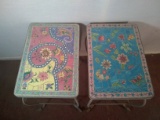 Pair Moroccan Mosaic Side Tables
