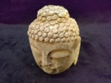 Carved Concrete India Idol Head