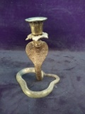 Brass Cobra Candlestick